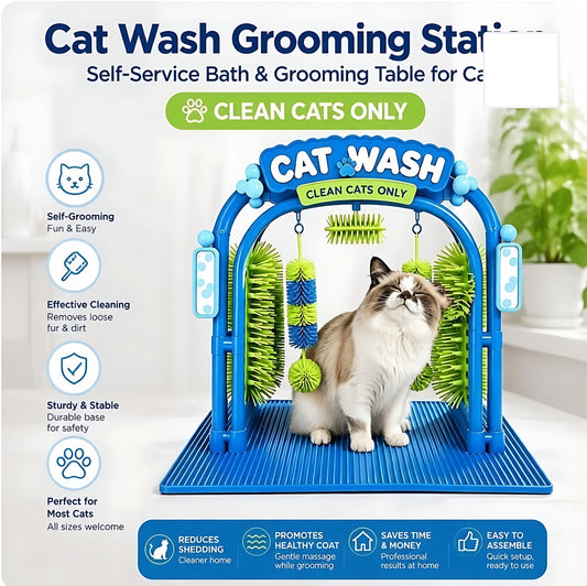 PurrClean Self-Grooming Cat Wash Arch