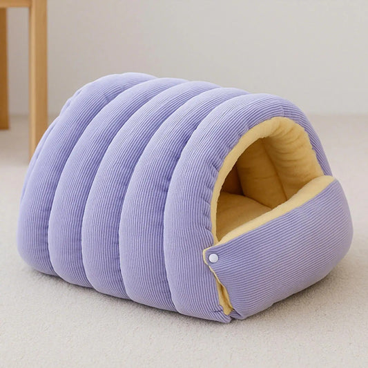 CozyPaw Warm Hideaway Haven – Corduroy Tunnel Bed