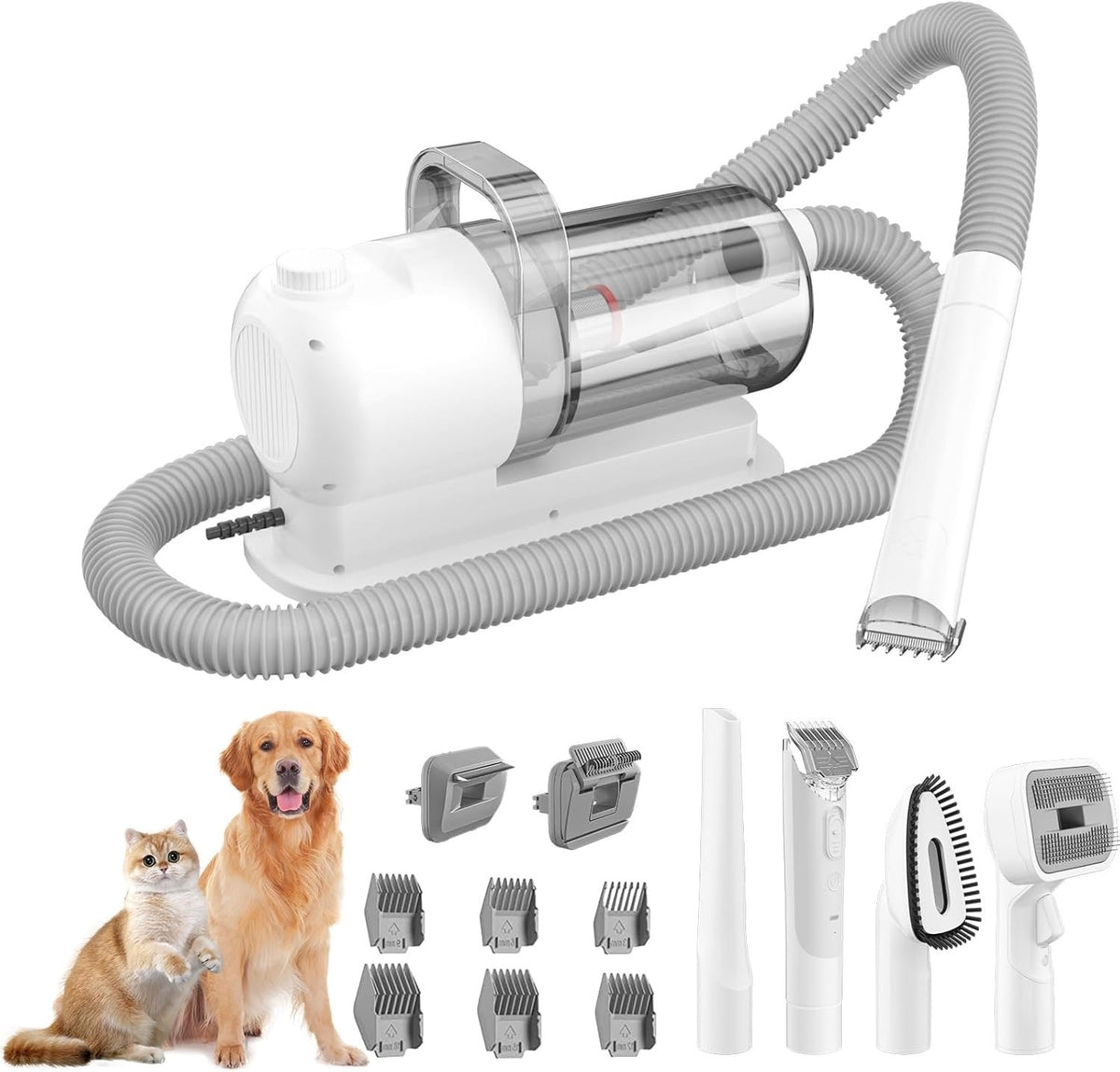 Pet Hair Vacuum & Grooming Kit – 2.5L with Clippers