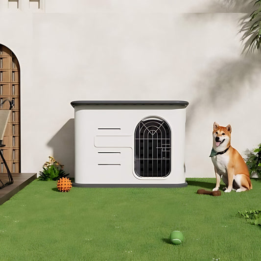 Modern Dog House – Weatherproof HDPE for Small Breeds