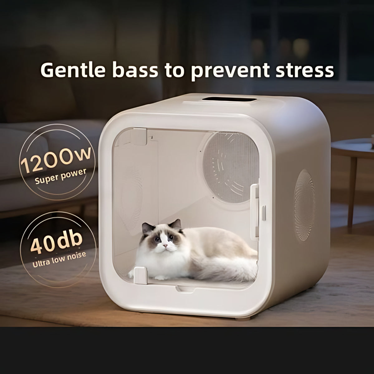Pet Dryer Cabinet – 72L Low-Noise Drying Box